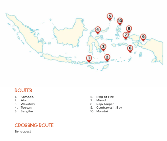 Komodo Boat Private Charter Labuan Bajo – Cordelia Phinisi map